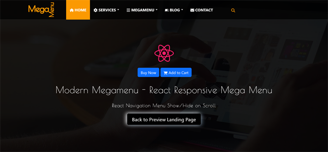 Modern Megamenu - React Responsive Mega Menu
